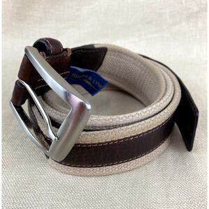 Joseph & Lyman Genuine Leather on Heavy Cotton Web Belt Size 38